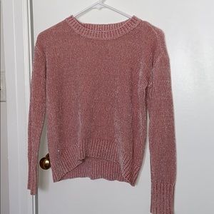 soft pink sweater